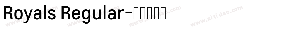 Royals Regular字体转换